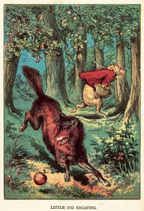 Little Pig Escaping by English School